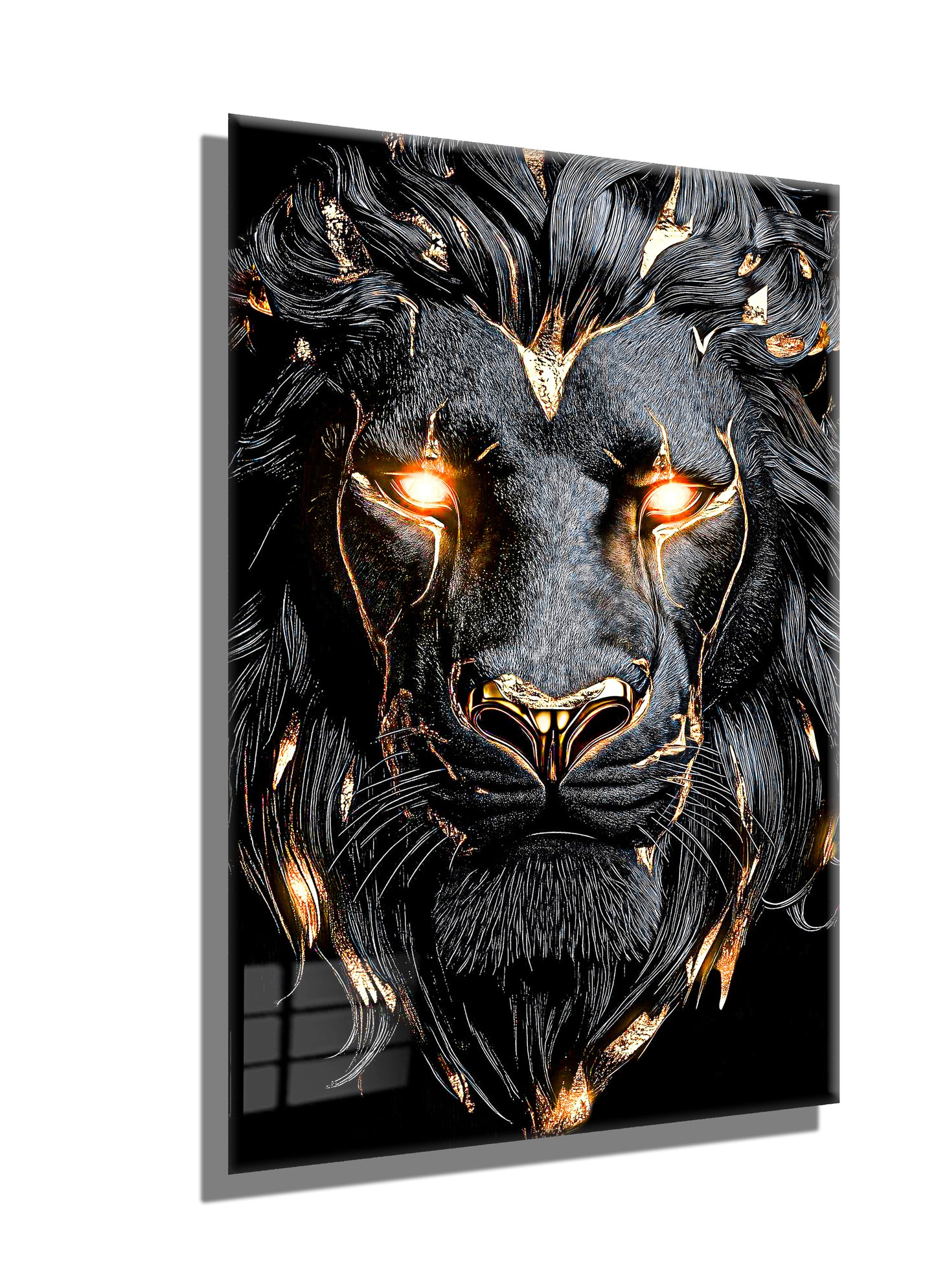 Deepblack lion